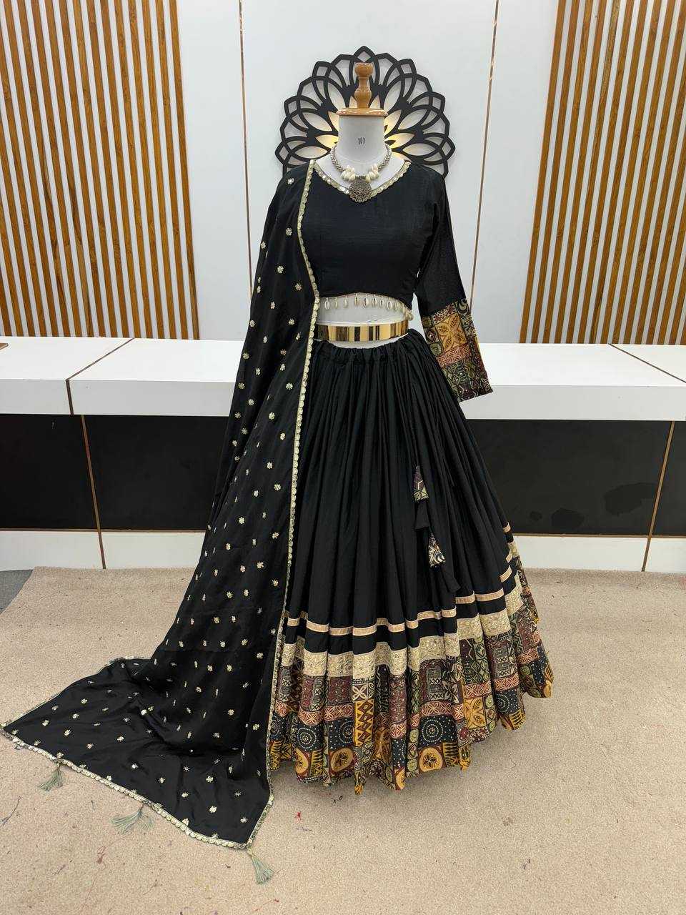 YNF CHINON SILK RZSR 3072 WHOLESALE LEHENGAS MANUFACTURER